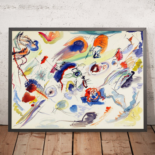 A framed image of