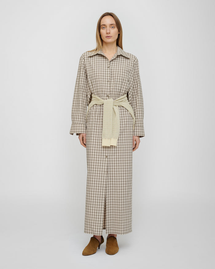 Usha - Dress - Creme/Grey