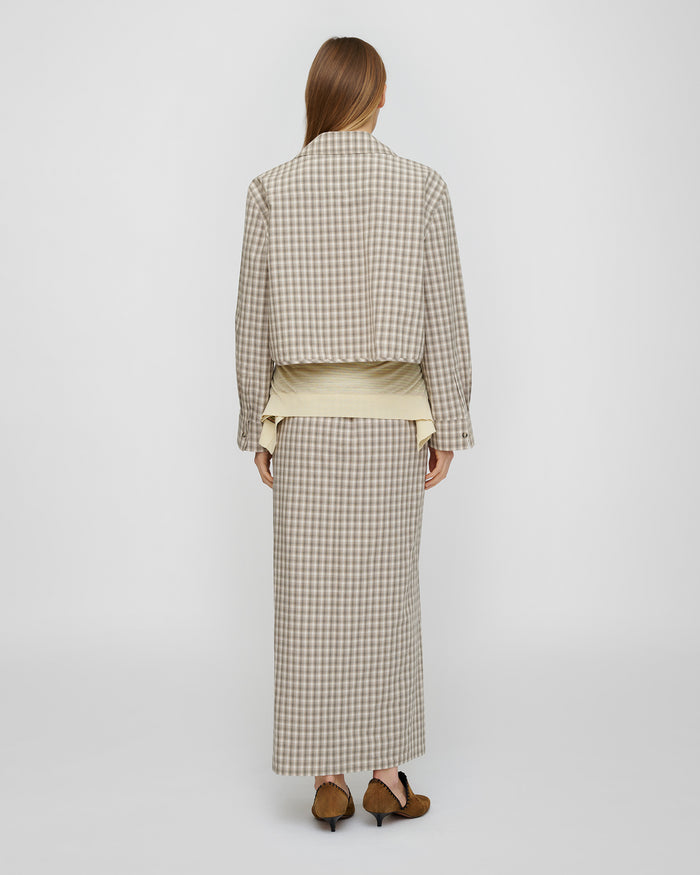 Usha - Dress - Creme/Grey
