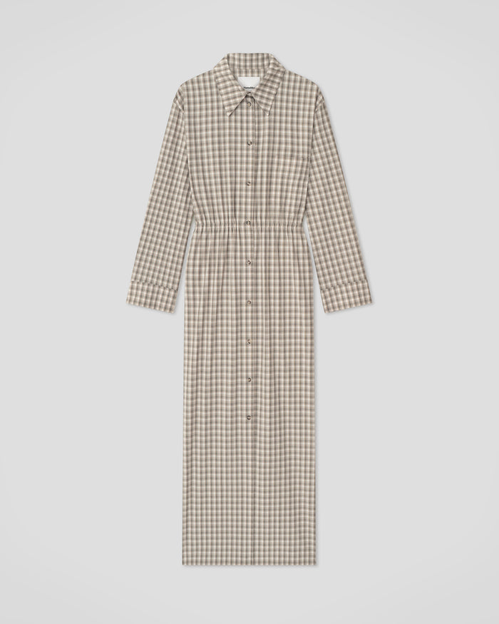 Usha - Dress - Creme/Grey