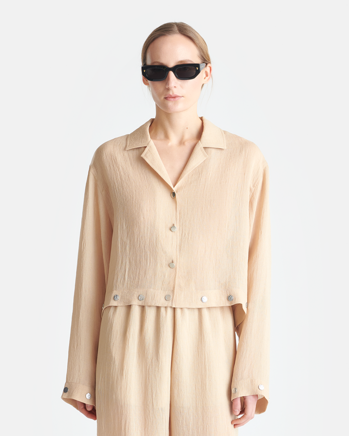 Vally - Cropped shirt - Wax