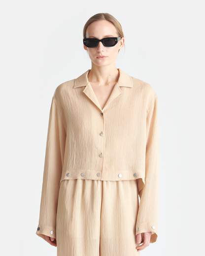 Vally - Cropped shirt - Wax