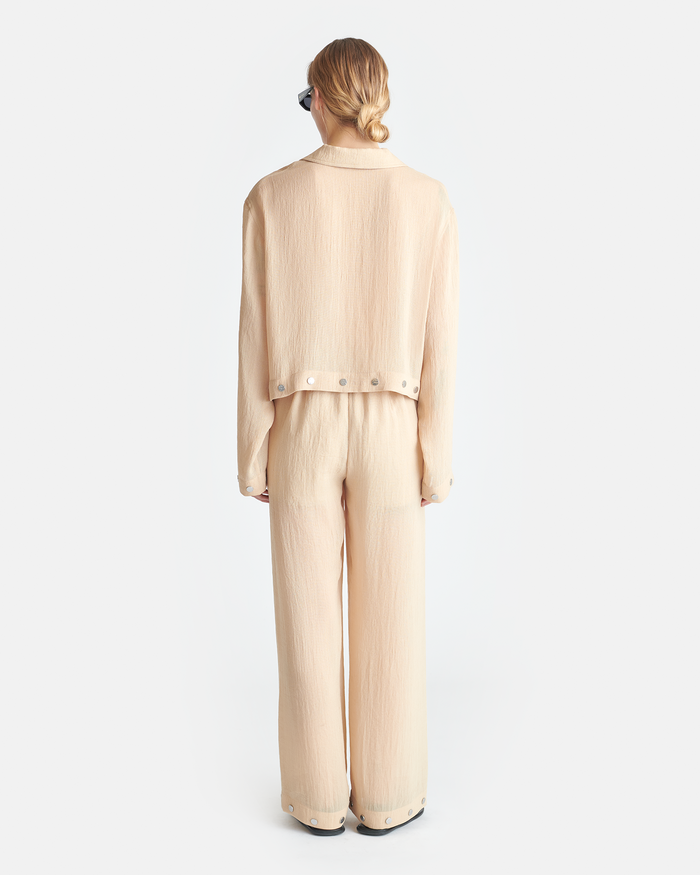 Vally - Cropped shirt - Wax