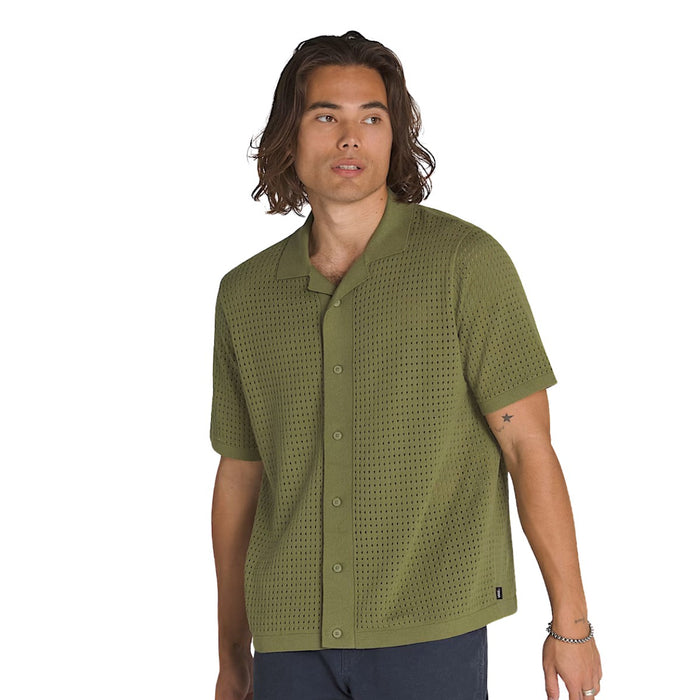 Vans Feldman Sweater Polo Shirt Loden Green