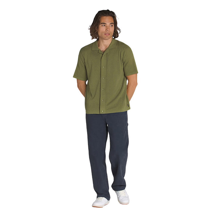 Vans Feldman Sweater Polo Shirt Loden Green