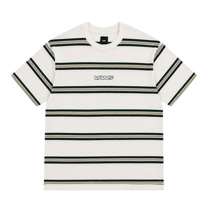 Vans Mesa Stripe T-Shirt White Green