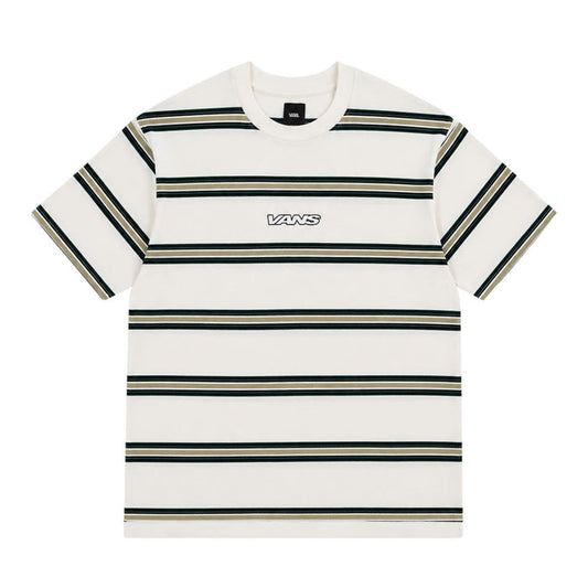 Vans Mesa Stripe T-Shirt White Green