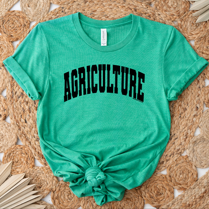 Varsity Agriculture Black – Bella Canvas T-Shirt