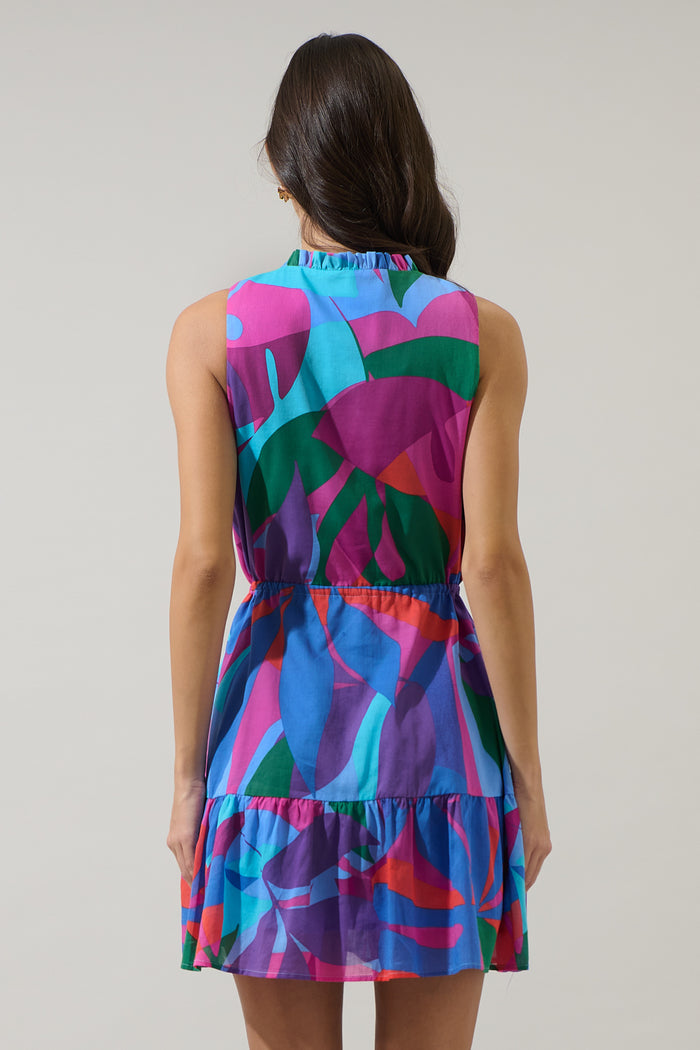 Vemmy Abstract Itzel Shift Mini Dress