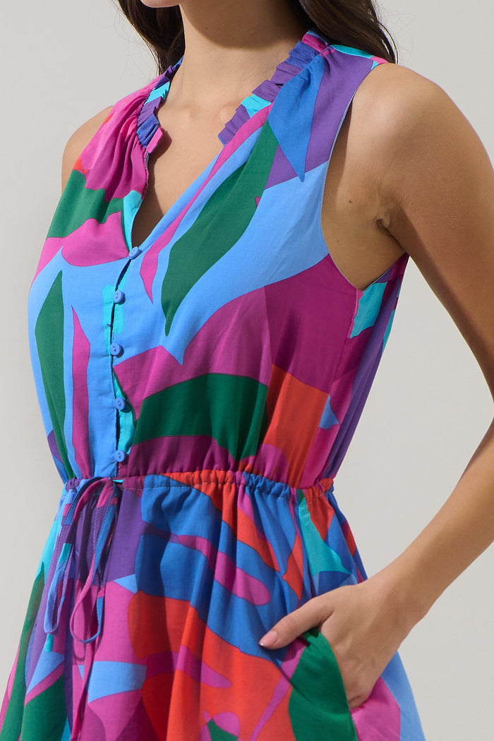 Vemmy Abstract Itzel Shift Mini Dress