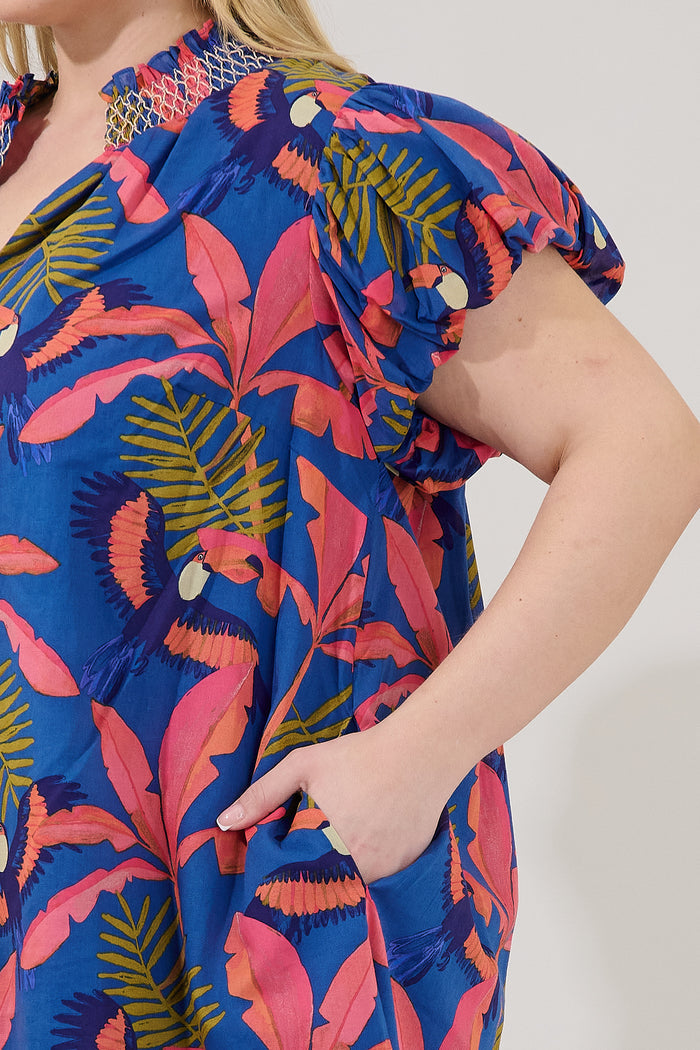 Vermina Shift Mini Dress Tropical Curve