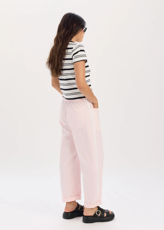 Villa Drawstring Sport Striped Barrel - Petal