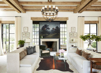 Brown with Red Cowhide Rug #B3618