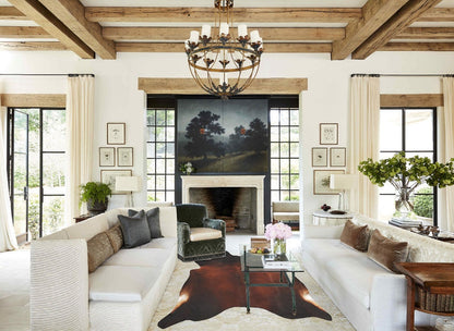 Brown with Red Cowhide Rug #B3815