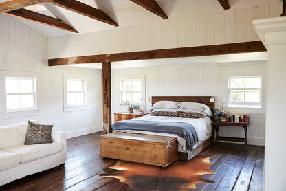 Brown with Red Cowhide Rug #B3375