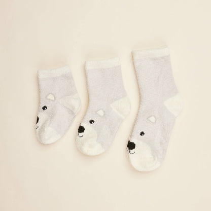Warmies Marshmallow Bear Crew Socks
