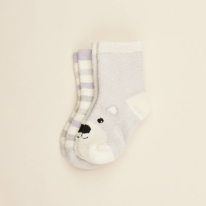 Warmies Marshmallow Bear Crew Socks