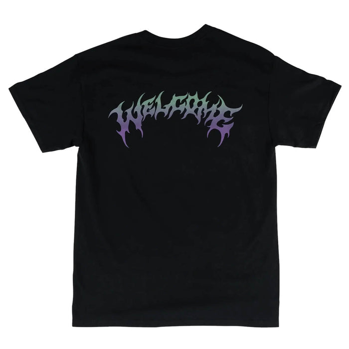 Welcome Gradient Barb T-Shirt Black