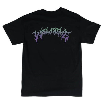 Welcome Gradient Barb T-Shirt Black