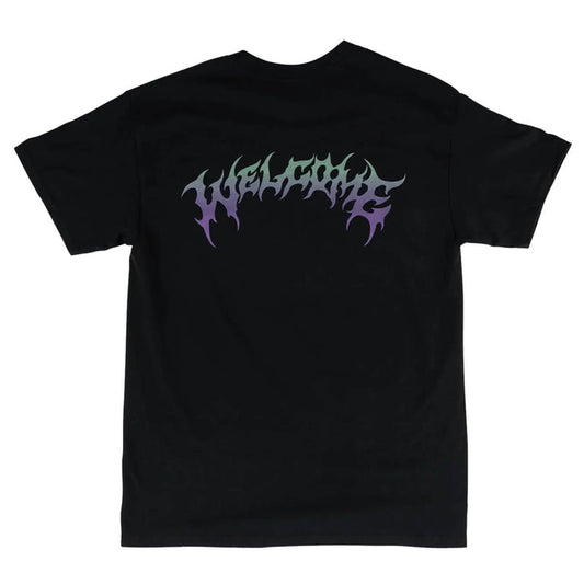 Welcome Gradient Barb T-Shirt Black