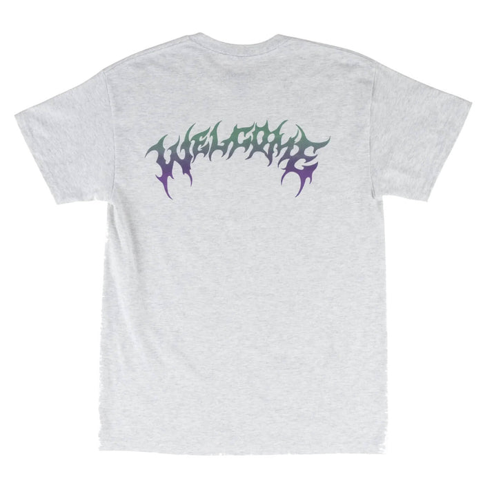 Welcome Gradient Barb T-Shirt Heather Grey
