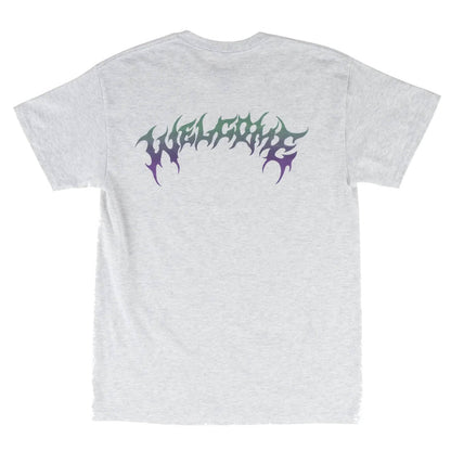 Welcome Gradient Barb T-Shirt Heather Grey