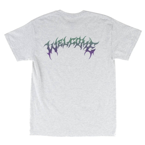 Welcome Gradient Barb T-Shirt Heather Grey
