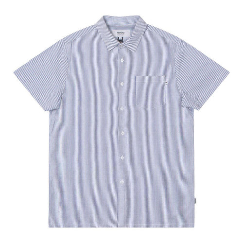 Wemoto Whistler Seasucker Shirt Light Blue