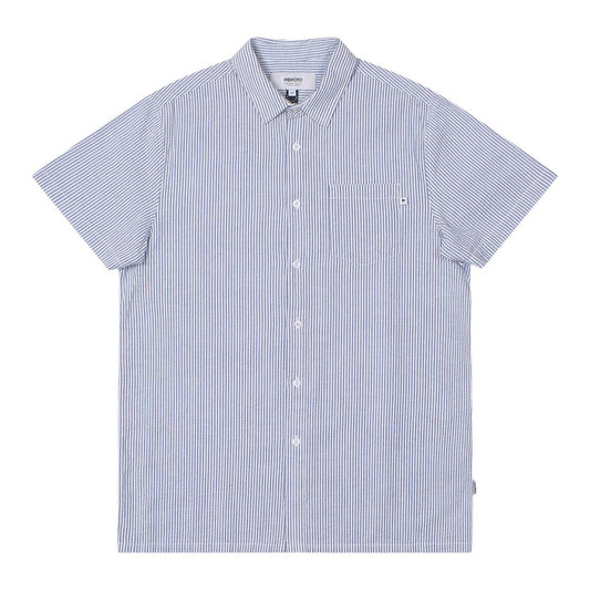 Wemoto Whistler Seasucker Shirt Light Blue