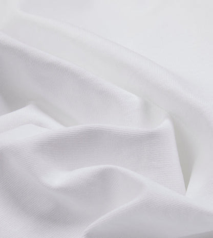 White Cotton Crew Neck Hiking T-Shirt