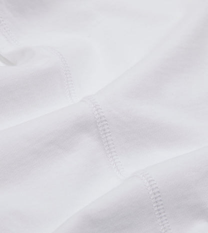 White Cotton Crew Neck Hiking T-Shirt