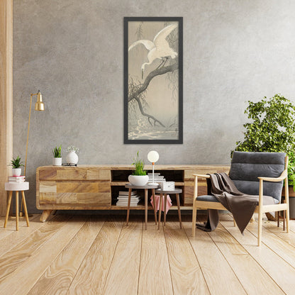 A framed image of