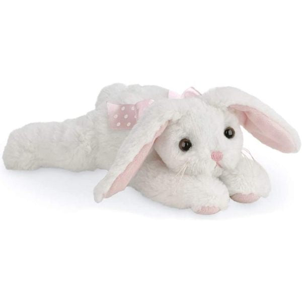 Plush White Bunny Rabbit Baby Powderpuff