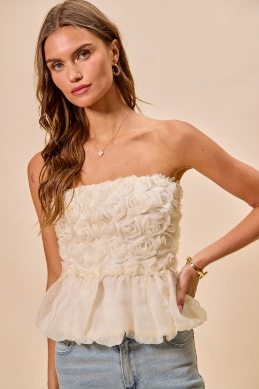 White Roses Peplum Top-Cute-Trendy-Shop-Womens-Boutique-Clothing-Store