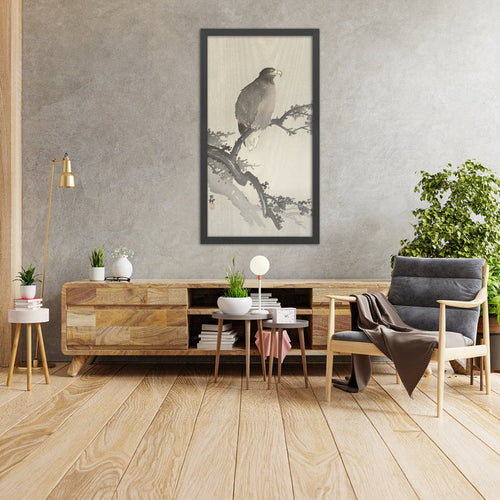 A framed image of