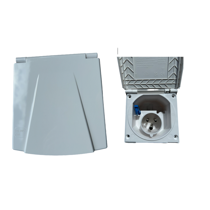 White TND Flush Fitting Mains Inlet