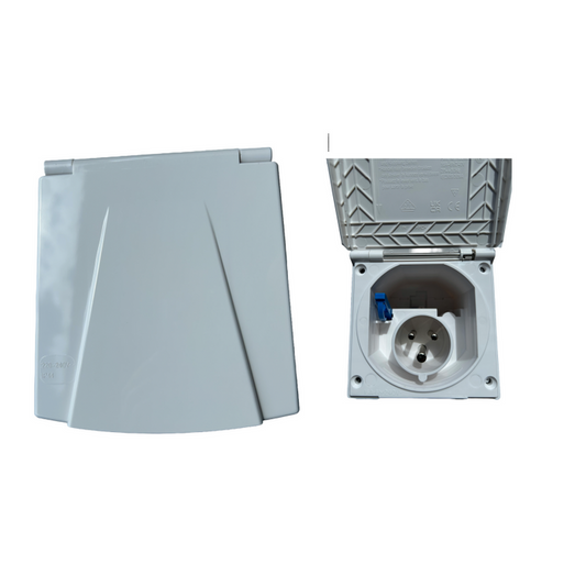 White TND Flush Fitting Mains Inlet