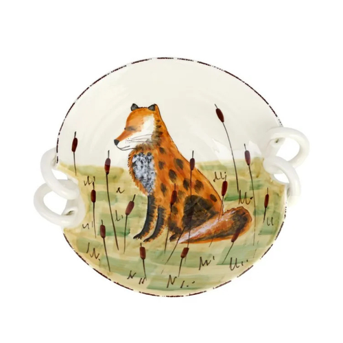 Wildlife Fox Handled Bowl