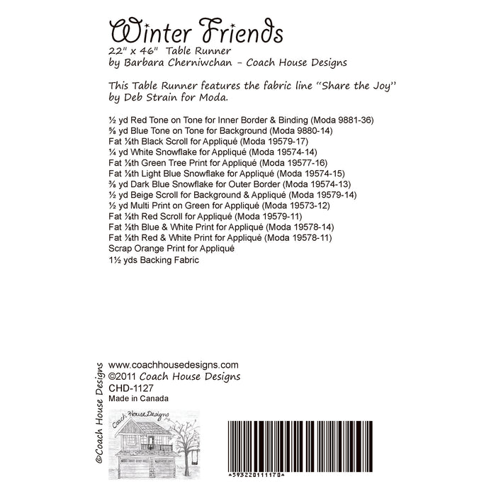 Winter Friends Quilt Pattern
