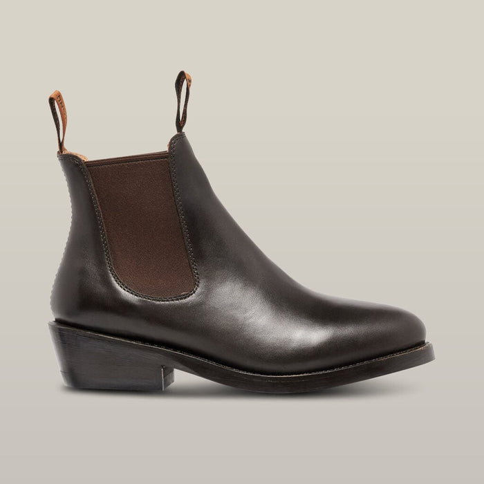 Women's Mustang Signature Pull-up Leather Boot - Brown Y61065