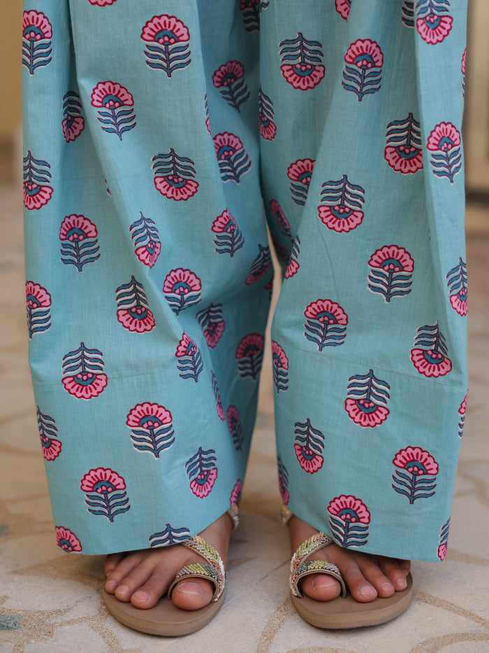 Women's Printed Farshi Kurta Set