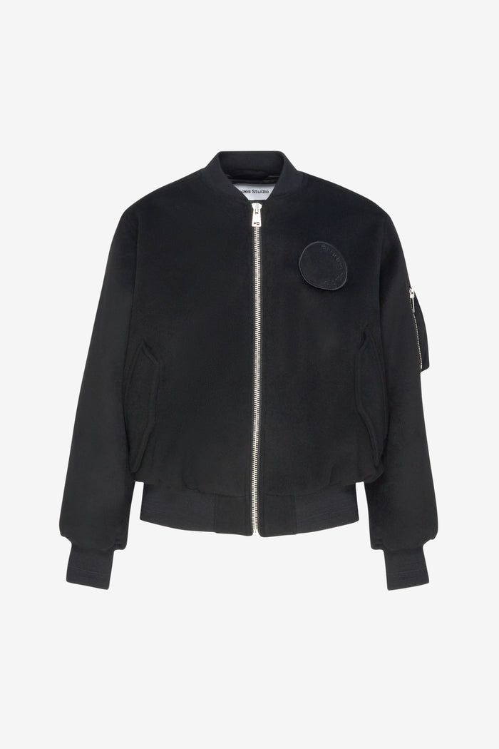 ETUDES STUDIO WOOL BOMBER JACKET BLACK 1
