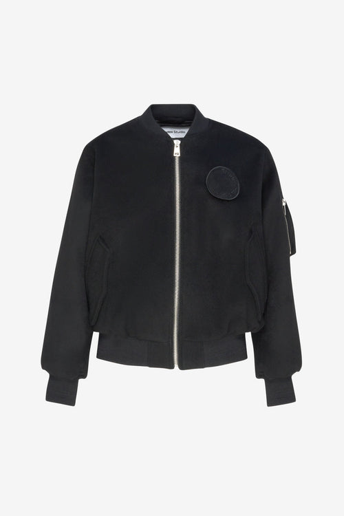 ETUDES STUDIO WOOL BOMBER JACKET BLACK 1