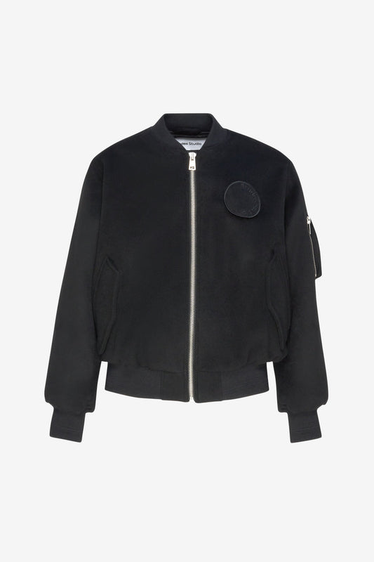 ETUDES STUDIO WOOL BOMBER JACKET BLACK 1