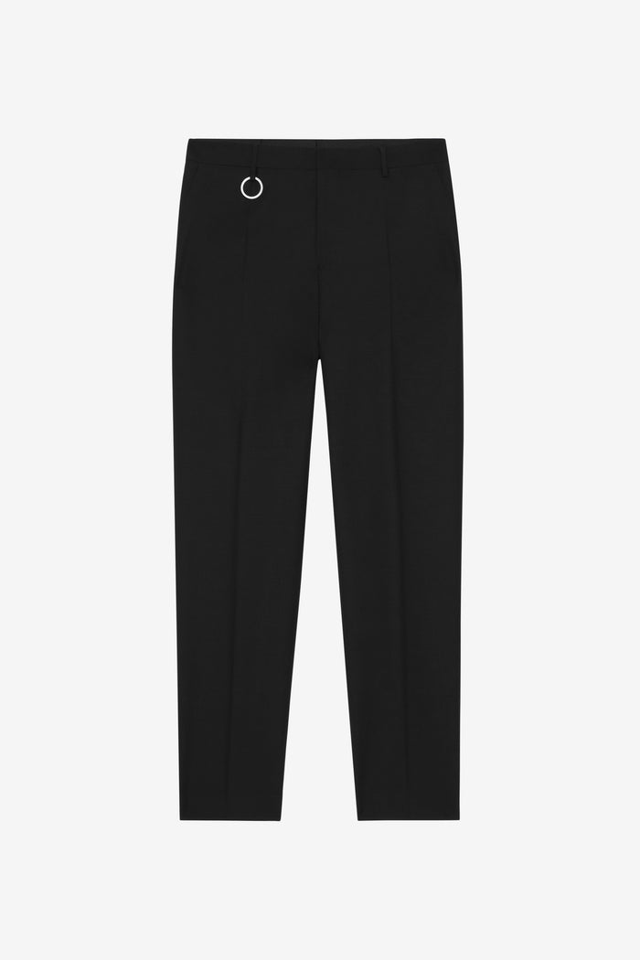 ETUDES STUDIO WOOL STRAIGHT SUIT PANT BLACK 1