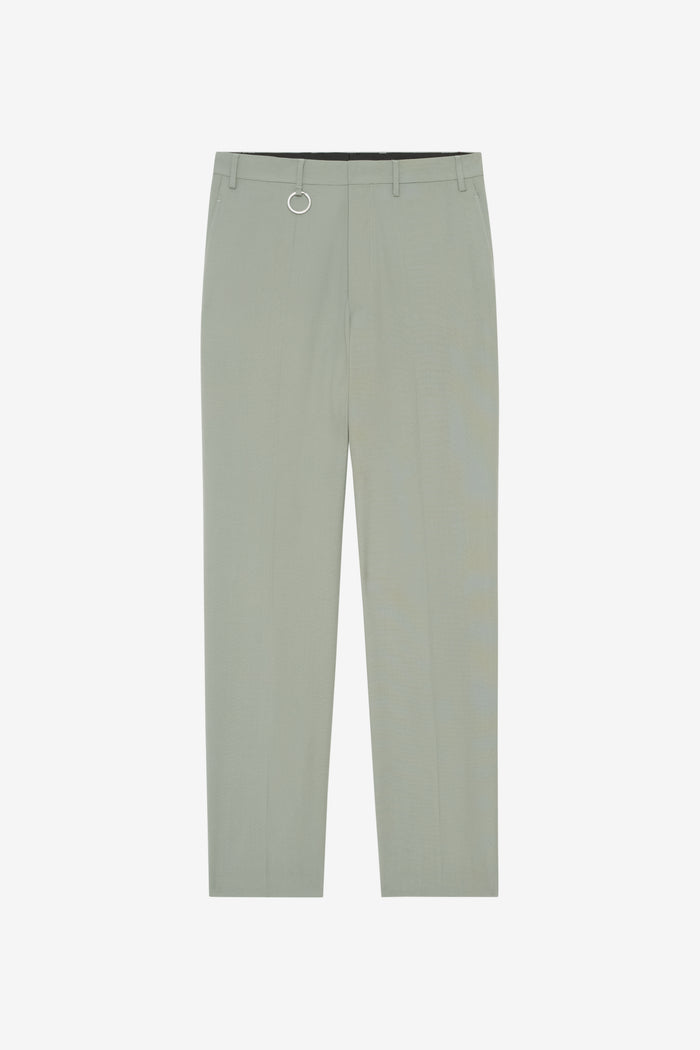 ETUDES STUDIO WOOL STRAIGHT SUIT PANT SAGE 1