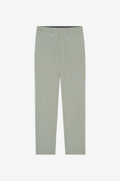 ETUDES STUDIO WOOL STRAIGHT SUIT PANT SAGE 1