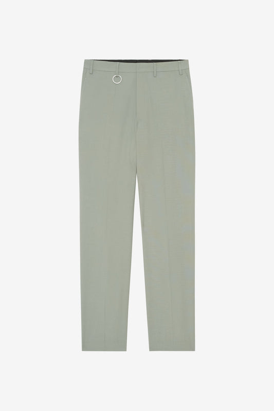 ETUDES STUDIO WOOL STRAIGHT SUIT PANT SAGE 1
