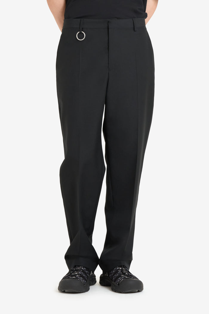 ETUDES STUDIO WOOL STRAIGHT SUIT PANT BLACK 3
