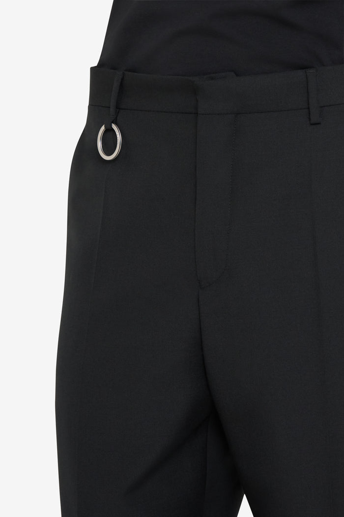 ETUDES STUDIO WOOL STRAIGHT SUIT PANT BLACK 4